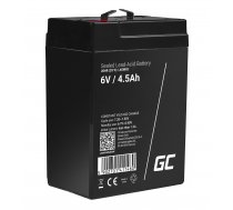 Green Cell AGM VRLA 6V 4.5Ah maintenance-free battery for the alarm system, cash register, toys