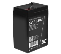 Green Cell AGM VRLA 6V 5Ah maintenance-free battery for the alarm system, cash register, toys