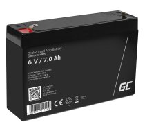 Green Cell AGM VRLA 6V 7Ah maintenance-free battery for the alarm system, cash register, toys