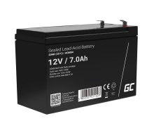 Green Cell AGM VRLA 12V 7Ah maintenance-free battery for UPS units