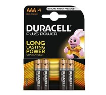 Baterijas Duracell AAA LR03-BP4 Alkaline Plus Power, 1.5V, 4 gab.