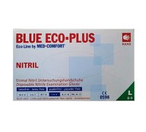 Nitrila cimdi ECO-PLUS, L izmērs, zili, 100gab.