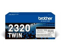 BROTHER TN2320 TWIN-PACK BLACK TONERS (BK = 2,600 PAGES/CARTRIDGE)