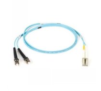 BLACKBOX OM3 PATCH CABLE 50µM (LZ0H) - AQUA, LC-SC DUPLEX, 1M