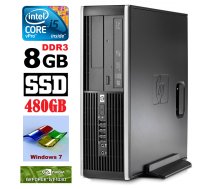 HP 8100 Elite SFF i5-650 8GB 480SSD GT1030 2GB DVD WIN7Pro