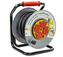 Extension Cord with Reel 25m, 4 sockets, 3x2.5mm2