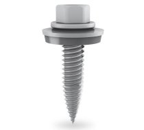Self-tapping screw 6x25mm, stainless steel with EPDM, for PV panels mounting, 4000pcs