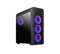 Case|CHIEFTEC|SCORPION 4|MiniTower|Case product features Transparent panel|Not included|ATX|MicroATX|MiniITX|Colour Black|GL-04B-UC-OP