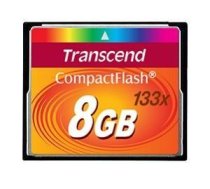 MEMORY COMPACT FLASH 8GB/133X TS8GCF133 TRANSCEND