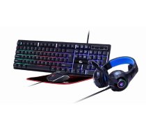 KEYBOARD USB GAMING KIT ENG/GHOST GGS-UMGL4-02 GEMBIRD