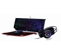 KEYBOARD USB GAMING KIT RUS/PHANT GGS-UMGL4-01-RU GEMBIRD