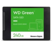 SSD|WESTERN DIGITAL|Green|240GB|SATA 3.0|SLC|Read speed 545 MBytes/sec|2,5"|MTBF 1000000 hours|WDS240G3G0A