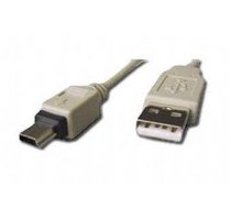 CABLE USB2 AM-MINI 1.8M WHITE/CC-USB2-AM5P-6 GEMBIRD