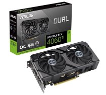 Graphics Card|ASUS|NVIDIA GeForce RTX 4060 Ti|8 GB|GDDR6|128 bit|PCIE 4.0 16x|GPU 2565 MHz|Dual Slot Fansink|1xHDMI|3xDisplayPort|DUAL-RTX4060TI-O8G-EVO