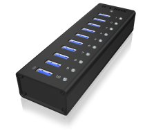 Raidsonic | 10 port USB 3.0 Hub | Icy Box IB-AC6110