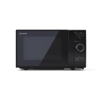 Sharp | Microwave Oven with Grill | YC-GG02E-B | Free standing | 700 W | Grill | Black