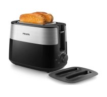 Philips | Toaster | HD2517/90 Daily Collection | Power 830 W | Number of slots 2 | Housing material Plastic | Black/Stainless Steel