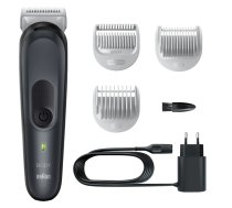 Braun | Body Groomer | BG3340 | Cordless and corded | Number of length steps | Black/Grey | Number of shaver heads/blades