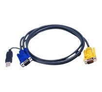 Aten | 1.8M USB KVM Cable with 3 in 1 SPHD and built-in PS/2 to USB converter | 2L-5202UP