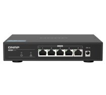 QNAP | 5 port 2.5Gbps Auto Negotiation (2.5G/1G/100M) | QSW-1105-5T | Unmanaged | Desktop | 1 Gbps (RJ-45) ports quantity 5