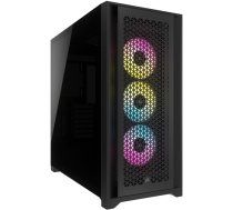 Corsair | Tempered Glass PC Case | iCUE 5000D RGB AIRFLOW | Side window | Black | Mid-Tower | Power supply included No