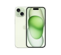 Apple | iPhone 15 | Green | 6.1 " | Super Retina XDR display | 2556 x 1179 pixels | Apple | A16 Bionic | Internal RAM 6 GB | 128 GB | Dual SIM | Nano-SIM and eSIM | 4G | Main camera resolution 48+12+12 MP | Secondary camera resolution 12 MP