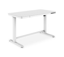 Electric Height Adjustable Desk | 72 - 121 cm | Maximum load weight 50 kg | Metal | White