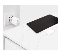 Mini fast travel charger PURO USB-A - USB-C, power delivery, 30 W, white / FCMTCUSBAC30WPDWHI