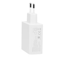 USB wall charger DELTACO with dual ports and PD, 1x USB-A, 1x USB-C, PD, 36W, white / USBC-AC138