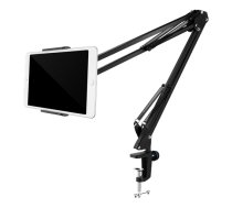 DELTACO Smartphone & Tablet Stand 4 "-12.9", c-clamp, 360 ° rotation, black ARM-278