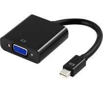 Adapter DELTACO mini DisplayPort - VGA, black / DP-VGA3