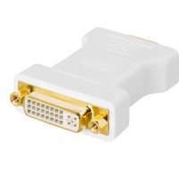 Adapter DELTACO VGA-M - DVI-A-F, white / DVI-6A