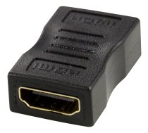 HDMI adapter DELTACO gold-plated connectors, 4K UHD, black / HDMI-12-K / 00100025