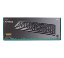 Keyboard, 104 keys, Lithuanian layout, USB, slim design DELTACO black / TB-58-LT