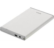 DELTACO external enclosure for 1x2.5, SATA 6Gb / s , USB 3.0, al/plast, silver /  MAP-GD29U3