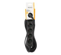 Earthed power strip DELTACO 6x CEE 7/3, 1x CEE 7/7, child protected, 10m, black / GT-0623