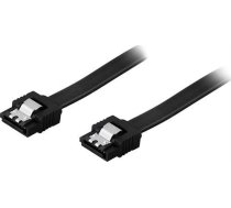 Cable DELTACO SATA 6Gb/s, 1m, black / SATA-1003