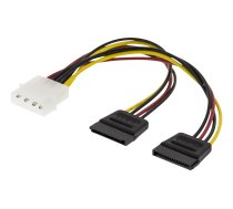 Y-power cable DELTACO for two SATA SSD  Hard Drives / 00200003