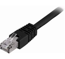 DELTACO F / UTP Cat6 patch cable, LSZH, 10m, black STP-610S