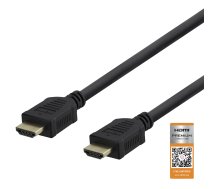 Cable DELTACO Premium High Speed HDMI, 4K UHD, 0.5m, black / HDMI-1005-K / R00100001