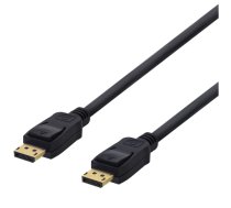 DELTACO DisplayPort cable, 1,5m, 4K UHD, DP 1.2, black DP-1015D