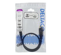 DisplayPort cable, 0,5m, 4K UHD, DP 1.2 DELTACO black / DP-1005D