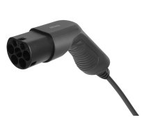Charging cable DELTACO e-Charge type 2 to type 1, 1 phase, 16A, 3.6KW, 10M, black / EV-11010