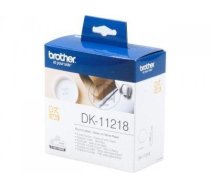 Brother DK-11218 Round Labels, Black on White Paper, 24 mm, 1000 labels per roll