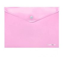 Coolpack document envelope with button PP, A4, pastel pink