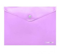 Coolpack document envelope with button PP, A4, pastel purple