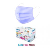 Childrens 3 layer medical face masks 50 pcs, Blue