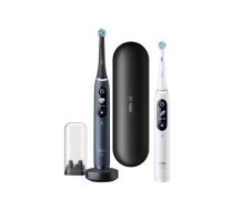 Oral-B Electric Toothbrush iO8 Series Duo For adults Rechargeable Black Onyx/White Number of brush heads included 2 Number of teeth brushing modes 6