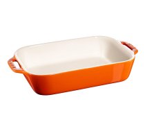 Staub Rectangular Ceramic Platter - 2.4 ltr, Orange