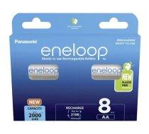 Panasonic | ENELOOP BK-3MCDE/8BE | AA | 2000 mAh | 8 pc(s)